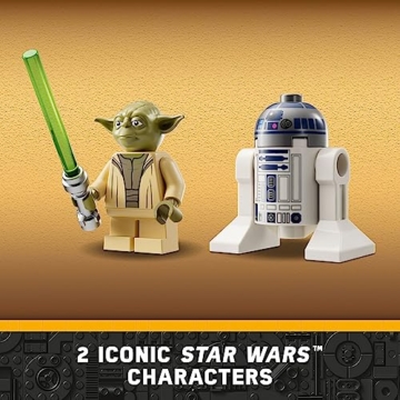 LEGO Star Wars The Clone Wars Yoda's Jedi Starfighter 75360 Star Wars Sammlerstück für Kinder mit Master Yoda Figur mit Lichtschwert Spielzeug, Geburtstagsgeschenk für 8-Jährige oder jeden Fan von The - 5