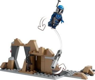 LEGO Star Wars 75373 – Hinterhalt auf Mandalore Battle Pack: Epische Schlachten aus The Mandalorian zum Nachbauen