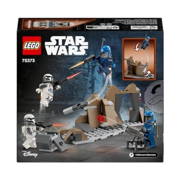 LEGO Star Wars 75373 – Hinterhalt auf Mandalore Battle Pack: Epische Schlachten aus The Mandalorian zum Nachbauen Box