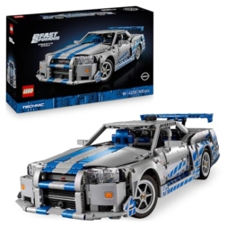 LEGO Technic 2 Fast 2 Furious Nissan Skyline GT-R (R34) Flitzer - Automodell für Erwachsene - mit Driftfunktion, Lenkung, Federung und 6-Zylinder-Motor - Sammlergeschenk für Fans - 42210 - 1