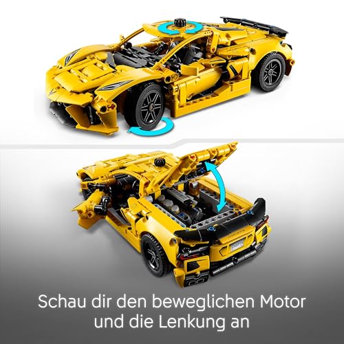 LEGO Technic Chevrolet Corvette Stingray - Bauspielzeug zum Sammeln - Spielzeug Sportwagen - Modell Auto - Geschenk für Jungen und Mädchen ab 9 Jahren, die Spielzeugautos lieben 42205 - 3