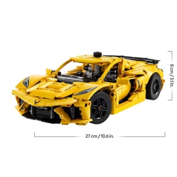 LEGO Technic Chevrolet Corvette Stingray - Bauspielzeug zum Sammeln - Spielzeug Sportwagen - Modell Auto - Geschenk für Jungen und Mädchen ab 9 Jahren, die Spielzeugautos lieben 42205 - 8