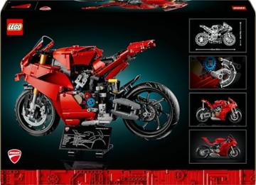 LEGO Technic Ducati Panigale V4 S Motorrad, baubares Motorradmodell, Bausets für Erwachsene, Männer und Frauen, ab 18 Jahren, Geschenkidee für Fans von Ducati und Motorrädern 42202 - 12