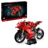 LEGO Technic Ducati Panigale V4 S Motorrad, baubares Motorradmodell, Bausets für Erwachsene, Männer und Frauen, ab 18 Jahren, Geschenkidee für Fans von Ducati und Motorrädern 42202 - 1
