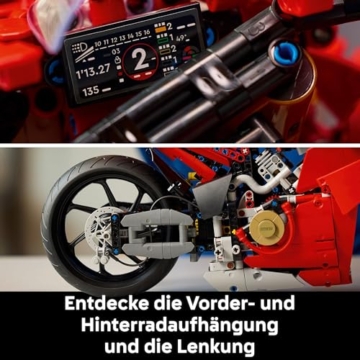 LEGO Technic Ducati Panigale V4 S Motorrad, baubares Motorradmodell, Bausets für Erwachsene, Männer und Frauen, ab 18 Jahren, Geschenkidee für Fans von Ducati und Motorrädern 42202 - 3