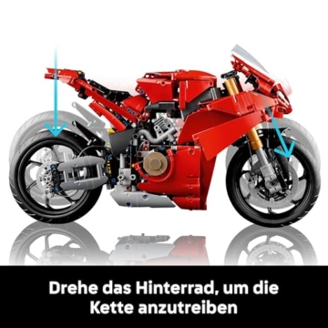 LEGO Technic Ducati Panigale V4 S Motorrad, baubares Motorradmodell, Bausets für Erwachsene, Männer und Frauen, ab 18 Jahren, Geschenkidee für Fans von Ducati und Motorrädern 42202 - 5