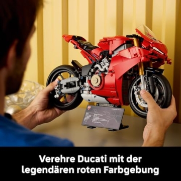 LEGO Technic Ducati Panigale V4 S Motorrad, baubares Motorradmodell, Bausets für Erwachsene, Männer und Frauen, ab 18 Jahren, Geschenkidee für Fans von Ducati und Motorrädern 42202 - 7