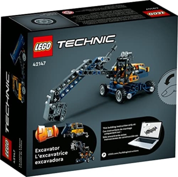 LEGO Technic Dump Truck 42147, 2in1 Spielzeugset, Baufahrzeugmodell zum Bagger, Ingenieurspielzeug, Geschenk für Kinder, Jungen, Mädchen ab 7 Jahren - 6