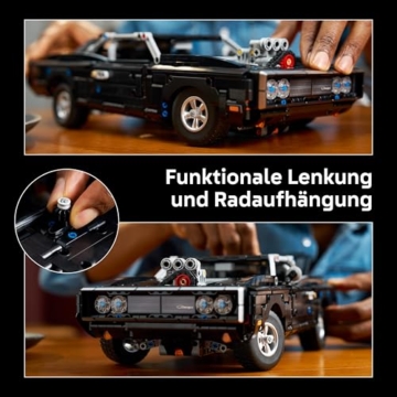 LEGO Technic Fast and Furious Dodge Charger R/T Auto - Modellbau Auto für Erwachsene - Sammlerset mit V8 Motor und Federung - Nostalgisches Geschenk für Filmfans - 42231 - 3