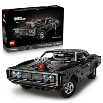 LEGO Technic Fast and Furious Dodge Charger R/T Auto - Modellbau Auto für Erwachsene - Sammlerset mit V8 Motor und Federung - Nostalgisches Geschenk für Filmfans - 42231 - 1