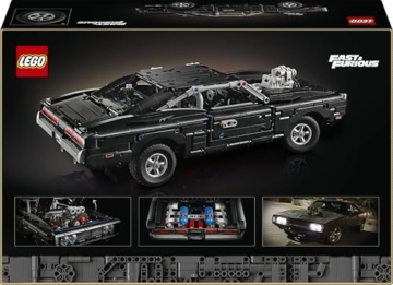 LEGO Technic Fast and Furious Dodge Charger R/T Auto - Modellbau Auto für Erwachsene - Sammlerset mit V8 Motor und Federung - Nostalgisches Geschenk für Filmfans - 42231 - 10