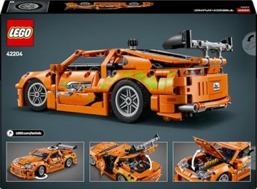 LEGO Technic Fast and Furious Toyota Supra MK4 - Spielzeug Auto - Mit 6-Zylinder-Motor & aufklappbaren Türen - Modell Set für Jungen und Mädchen ab 9 Jahren - Geschenkidee zum Geburtstag 42204 - 12