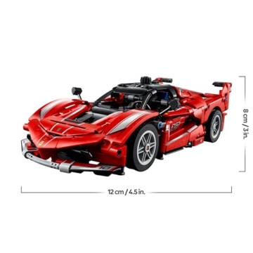 LEGO Technic Ferrari FXX K Rennwagen Spielzeug – Automodell zum Bauen und Ausstellen mit V12-Motor und beweglichen Kolben – Motorsport Geschenk für Jungen ab 10 Jahren – 42212 - 7