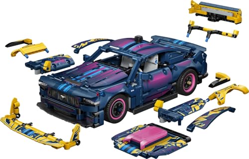 LEGO Technic Ford Mustang GT Auto aus der Tuning-Werkstatt - anpassbares Spielzeugauto - Flitzer mit Lenkung und 8-Zylinder-Kolbenmotor - Geschenkidee für Kinder ab 10 Jahren - 42236 - 2
