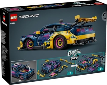 LEGO Technic Ford Mustang GT Auto aus der Tuning-Werkstatt - anpassbares Spielzeugauto - Flitzer mit Lenkung und 8-Zylinder-Kolbenmotor - Geschenkidee für Kinder ab 10 Jahren - 42236 - 11