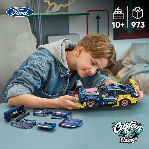 LEGO Technic Ford Mustang GT Auto aus der Tuning-Werkstatt - anpassbares Spielzeugauto - Flitzer mit Lenkung und 8-Zylinder-Kolbenmotor - Geschenkidee für Kinder ab 10 Jahren - 42236 - 3