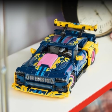 LEGO Technic Ford Mustang GT Auto aus der Tuning-Werkstatt - anpassbares Spielzeugauto - Flitzer mit Lenkung und 8-Zylinder-Kolbenmotor - Geschenkidee für Kinder ab 10 Jahren - 42236 - 6