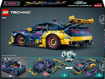 LEGO Technic Ford Mustang GT Auto aus der Tuning-Werkstatt - anpassbares Spielzeugauto - Flitzer mit Lenkung und 8-Zylinder-Kolbenmotor - Geschenkidee für Kinder ab 10 Jahren - 42236 - 10
