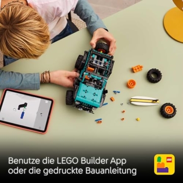 LEGO Technic Jeep Wrangler Rubicon Geländewagen - Off-Road Spielzeug Fahrzeug Modellbau mit V6-Motor, Lenkung & Federung - STEM Geburtstagsgeschenk für Jungen ab 10 Jahren - 42227 - 6