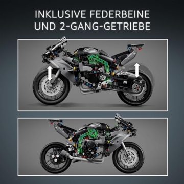 LEGO Technic Kawasaki Ninja H2R Motorrad, Geschenk für Kinder & Erwachsene zum Geburtstag, Dekoration, Spielzeug, Modell für Jungen und Mädchen ab 10 Jahren 42170 - 3