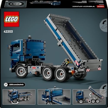 LEGO Technic 42203 – Kipplaster Baustellen Action Box Rückseite