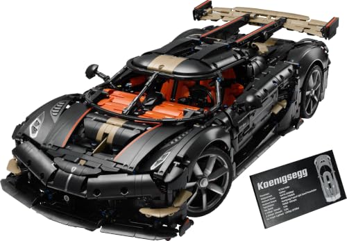 LEGO Technic Koenigsegg Sadair’s Spear Hypercar - Auto Modellbau für Erwachsene - Mint Rennauto mit V8-Kolbenmotor, Triplex-Dämpfern & Geistermodus - Geschenk für Autoliebhaber - 42232 - 2
