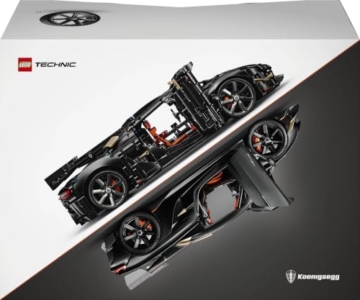 LEGO Technic Koenigsegg Sadair’s Spear Hypercar - Auto Modellbau für Erwachsene - Mint Rennauto mit V8-Kolbenmotor, Triplex-Dämpfern & Geistermodus - Geschenk für Autoliebhaber - 42232 - 11