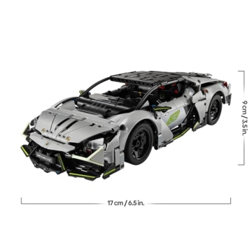 LEGO Technic Lamborghini Revuelto Supersportwagen Spielzeug – ferngesteuertes Automodell mit Lichtfunktionen, Lenkung und wiederaufladbarem Akku-Hub – Geschenk für Jungen ab 10 Jahren – 42214 - 7