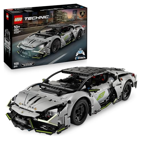 LEGO Technic Lamborghini Revuelto Supersportwagen Spielzeug – ferngesteuertes Automodell mit Lichtfunktionen, Lenkung und wiederaufladbarem Akku-Hub – Geschenk für Jungen ab 10 Jahren – 42214 - 1