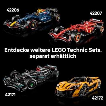 LEGO Technic McLaren MCL39 F1 Rennwagen - Modellbau für Erwachsene - Sammler Set mit V6-Motor, Differential & DRS-Aktivierung - Geschenkidee für Racing- & Motorsport Fans - 42228 - 8