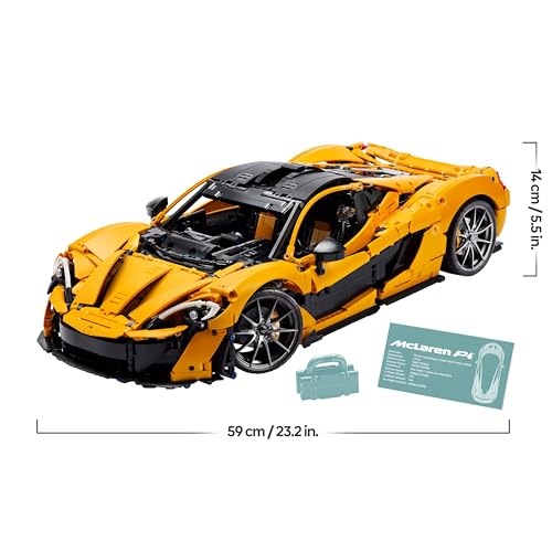 LEGO Technic 42172 – McLaren P1 Supersportwagen für Erwachsene Länge und Höhe