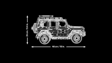 LEGO Technic Mercedes-Benz G 500 PROFESSIONAL Line (42177) Maße