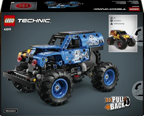 LEGO Technic Monster Jam Grave Digger Feuer und EIS 42219 Box Rückseite