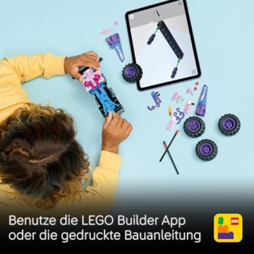LEGO Technic Monster Jam Sparkle Smash mit Rückziehmotor - Technic Monstertruck & Einhorn Monster Truck Spielzeug - Kreatives Geschenk ab 7 Jahren für Kinder, Mädchen & Jungen - 42220 - 6