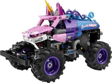 LEGO Technic Monster Jam Sparkle Smash mit Rückziehmotor - Technic Monstertruck & Einhorn Monster Truck Spielzeug - Kreatives Geschenk ab 7 Jahren für Kinder, Mädchen & Jungen - 42220 - 8
