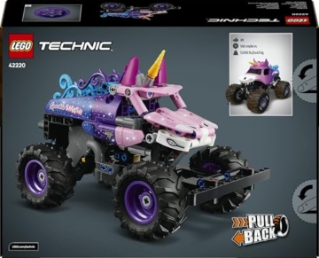 LEGO Technic Monster Jam Sparkle Smash mit Rückziehmotor - Technic Monstertruck & Einhorn Monster Truck Spielzeug - Kreatives Geschenk ab 7 Jahren für Kinder, Mädchen & Jungen - 42220 - 10