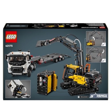 LEGO Technic Volvo FMX LKW mit EC230 Electric Raupenbagger, Kinderspielzeug, Geschenkset für Jungen und Mädchen ab 10 Jahren, Spielzeug Baufahrzeuge, Bagger-Spielzeugset 42175 - 10
