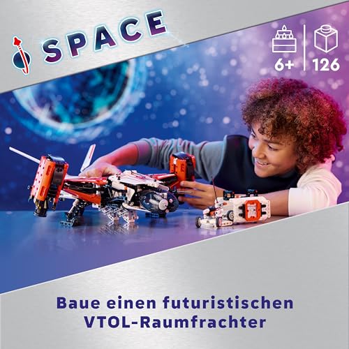 LEGO Technic VTOL-Schwerlastraumfrachter LT81, Space Bauset, Weltraum-Spielzeug, Raumschiff, Spielset mit Mini-Rover, Geschenk für Jungen & Mädchen ab 10 Jahren 42181 - 2