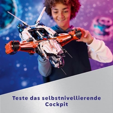 LEGO Technic VTOL-Schwerlastraumfrachter LT81, Space Bauset, Weltraum-Spielzeug, Raumschiff, Spielset mit Mini-Rover, Geschenk für Jungen & Mädchen ab 10 Jahren 42181 - 3