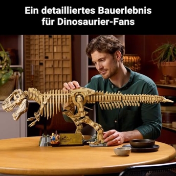 LEGO Tyrannosaurus Rex: Dinosaurier-Fossilien - LEGO T Rex Skelett Groß 76968, Modell im Maßstab 1:12 für Erwachsene, Dino Skelett Groß - 3