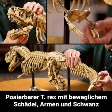 LEGO Tyrannosaurus Rex: Dinosaurier-Fossilien - LEGO T Rex Skelett Groß 76968, Modell im Maßstab 1:12 für Erwachsene, Dino Skelett Groß - 4