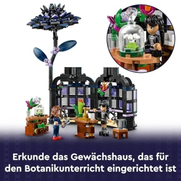 LEGO Wednesday Schwarze Dahlie Spielzeug - Spielset zum Bauen und Ausstellen mit 2 Minifiguren & Zubehör - Modellbau - Kinder Geschenk für Mädchen, Jungen & Fans der TV-Serie ab 9 Jahren - 76784 - 5