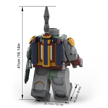 Moc-85873 Boba Fett Mega Figur für Helm Lego 75277