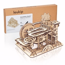 Leukip Murmelbahn Charlie - Modellbau - 3D Holzpuzzle - Smart Games Geschenk Knobelspiele - 1