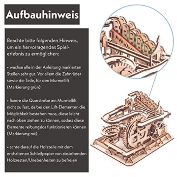 Leukip Murmelbahn Charlie - Modellbau - 3D Holzpuzzle - Smart Games Geschenk Knobelspiele - 4