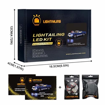 LIGHTAILING Licht-Set Für (Creator Expert Ford Mustang) Modell - LED Licht-Set Kompatibel Mit Lego 10265(Modell Nicht Enthalten) - 6