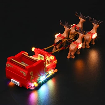 LIGHTAILING Licht-Set Kompatibel Mit Lego 40499 Santa Sleigh Bausteinen Modell - Modell Set Nicht Enthalten - 4
