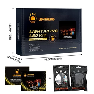 LIGHTAILING Licht-Set Kompatibel Mit Lego 40499 Santa Sleigh Bausteinen Modell - Modell Set Nicht Enthalten - 6