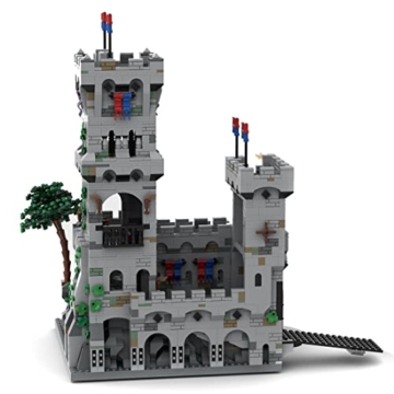 Likecom Modular Burg Bausteine, King s Mountain Festung Architektur, Entworfen und lizenziert von szandris89, 3626 Teile MOC-87299 Bausatz Klemmbausteine, Kompatibel mit Lego House