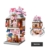 linlinfa Modular Haus Bausteine, Japanisches Ramen-Shop, Modular Building, 412 Teile Klemmbausteine Kompatibel mit… - 6
